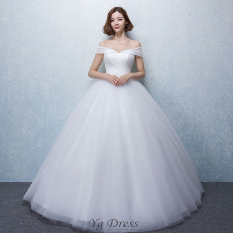 A라인 심플 셀프 웨딩드레스 스냅촬영 결혼준비 스튜디오 DNW103ABF 대여